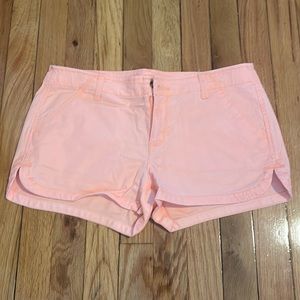 Neon orange shorts